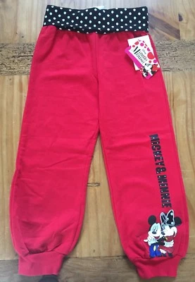 Pantalones rojos adorables de Minnie Mouse de Disney para niñas pequeñas talla 4 nuevos con etiquetas Foto 1 de 4