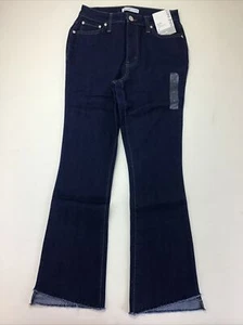 Nine West Kick Flare Blue Jeans, Size 4.  High Rise, Flare Leg. 27” Inseam, Crop - Picture 1 of 9