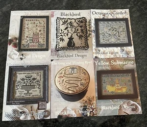 NEW Complete Set 6 Beatles Magical Mystery Tour Blackbird Designs Cross Stitch - Picture 1 of 2