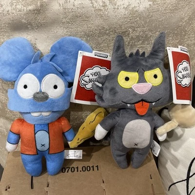 Lote novo com etiquetas Kidrobot NECA Phunny The Simpsons Itchy & Scratchy Animated Adventures - Imagem 1 de 4