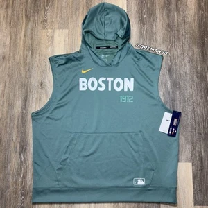 Nike Boston Red Sox Green Monster City Connect 2025 Authentic Sleeveless Hoodie - Picture 1 of 6