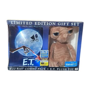 E.T. Paquete combinado Blu-Ray DVD edición limitada + peluche extra E.T. juguete nuevo precintado - Imagen 1 de 3