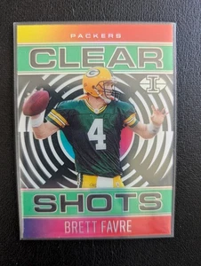 2021 Panini Illusions Clear Shots Green Brett Farve CS-11 - Picture 1 of 2