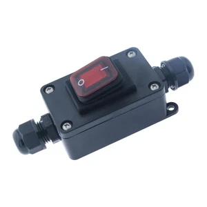 Contemporary Design Push Button Inline Switch with IP66 Protection 30A AC - Picture 1 of 12