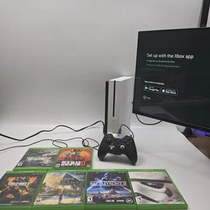 Microsoft Xbox Series One S 1TB White Console System Bundle 6 Games Tested Read - Picture 1 of 24
