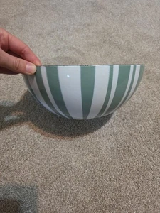 Catherineholm Enamelware Seafoam Green Stripes 9.5" Bowl - Picture 1 of 7