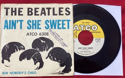 The BEATLES "Ain't She Sweet  "/ " Nobody's Child " ATCO 6308  U.S. 45 1964 - Image 1 of 4