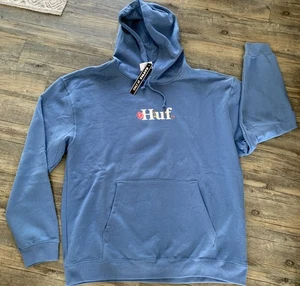 Pullover Huf Worldwide Floral LT AZUL Sudadera con Capucha Bolsillo Frontal Nuevo Talla XXL - Imagen 1 de 12