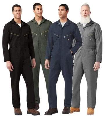 Dickies Men's Deluxe Blend Coverall Long Sleeve Jumpsuit Uniform Workwear 48799 - Image 1 of 2