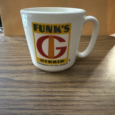 Taza de café publicitaria híbrida vintage Funk's G marca semilla maíz Foto 1 de 4