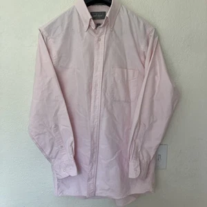 Lord & Taylor Shirt Mens 15.5 - 32/33 Cotton Oxford Pink Collared Button Down  - Picture 1 of 3
