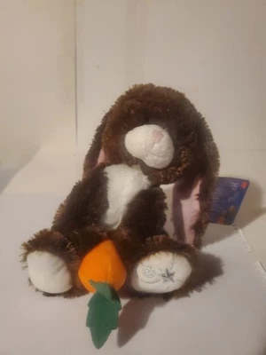 Plush Chocolate Bunny By Russ Shining Stars, Sits 7”Tall, Velvet Soft - Image 1 of 4