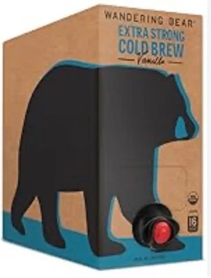 Café orgánico de vainilla frío en grifo, 96 fl oz - extra fuerte, audaz, suave... Foto 1 de 2