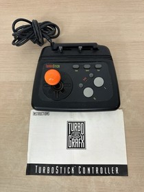 Official NEC TurboGrafx-16 TurboStick Turbo Stick Controller w/ Manual - Works!