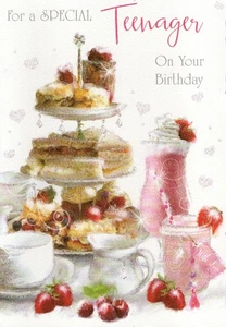 'FOR A SPECIAL TEENAGER ON YOUR BIRTHDAY' CARD AND MATCHING ENVELOPE 5" X 7" - Picture 1 of 3