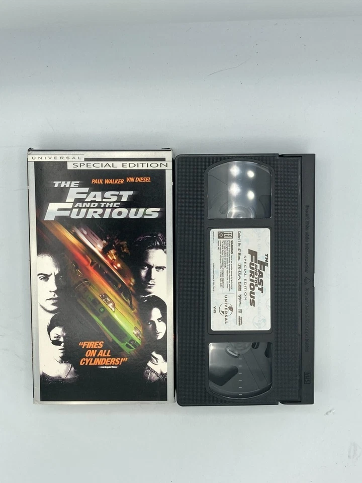 The Fast and the Furious (VHS, 2002, Special Edition) Paul Walker Vin Diesel - Image 1 of 1