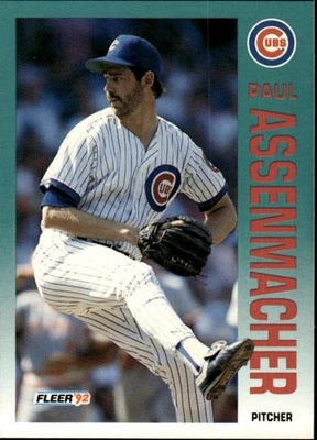 1992 Fleer #375 Paul Assenmacher [GOATCARDS] - Image 1 of 2