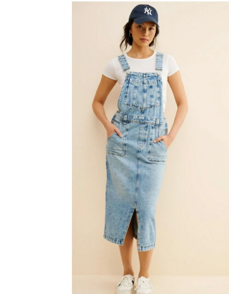 Falda vaquera Free People Revolve XS Bardot Follow Your Heart Boho precio de venta sugerido por el fabricante 128 USD Foto 1 de 4