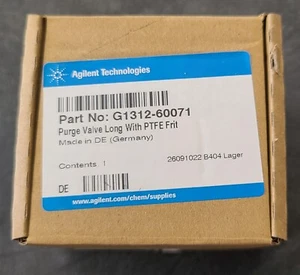 NEU!! Agilent Spülventil lang mit PTFE-Fritte, 600bar Teile-Nr: G1312-60071 - Bild 1 von 2