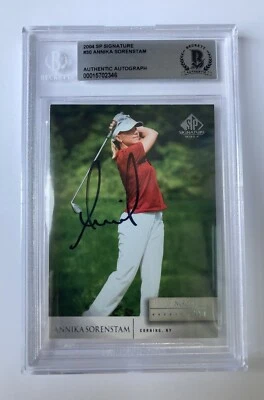 ANNIKA SORENSTAM SIGNED SP SIGNATURE 2004 GOLF CARD BAS SLABBED AUTOGRAPH LPGA - Image 1 of 2