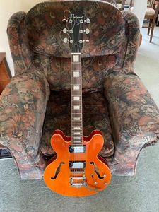 HARTWOOD Revival Vibrato 6-String Electric Guitar - Orange. Excellent. - Picture 1 of 4