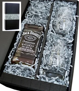 "meinglas24" Geschenkkarton mit Jack Daniels 40% 0,7l und 2 Whiskey Becher - Bild 1 von 5