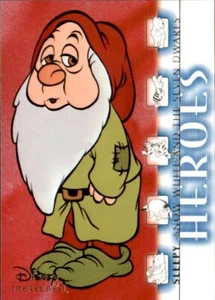 Sleepy Snow White Dwarfs #248 Disney Treasures Series 3 Card Upper Deck 2003 - Picture 1 of 2