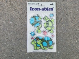 Rare Vintage 1983 Scratch & Sniff Iron-Ables by Mark 1 Turtles Patches NEW! - Picture 1 of 7