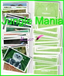 STICKERS JUNGLE MANIA Les Animaux Sauvage Oiseau Reptile mammifère papillon 2011 - Imagen 1 de 187