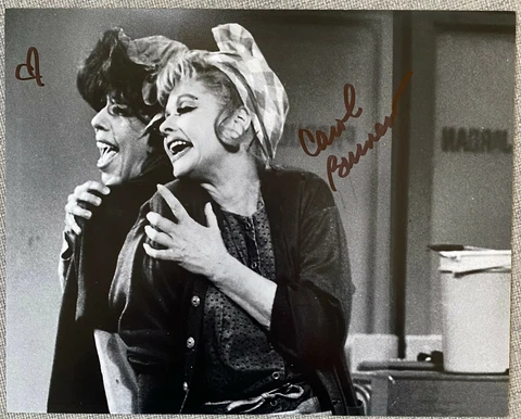 Carol Burnett Signed IP 8x10 Photo - Lucille Ball, The Carol Burnett Show Cover
