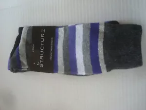Paquete de 2 calcetines para hombre con estructura multicolor nuevos con etiquetas - Imagen 1 de 2