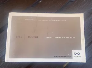 2004 Infiniti FX45 FX35 Owner's Manual - Picture 1 of 3