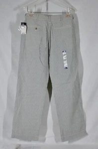 POLO RALPH LAUREN BOYS SEERSUCKER GRAY STRIPED PANTS SIZE 18 NEW WITH TAGS - Picture 1 of 3