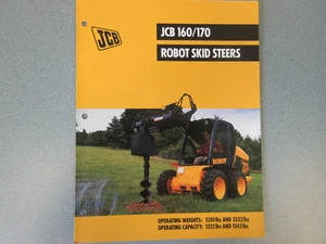 JCB 160/170 Robot Skid Steer Loaders Brochure 6 Page - Picture 1 of 1