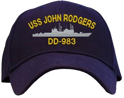 Бейсбольная кепка с вышивкой USS John Rodgers DD-983 — доступна в 3 цветах  - Изображение 1 из 2