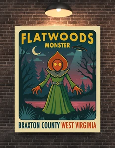 Flatwoods Monster Cryptid Poster - Bild 1 von 1
