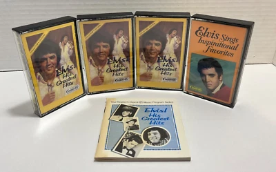 Readers Digest Music Elvis! Greatest Hits Set 4 Cassette Tapes w/Booklet - Image 1 of 4