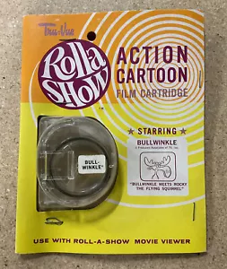 Vintage Sawyers Tru Vue Roll-A-Show Film Cartridge BULLWINKLE Rolla Show NOS - Picture 1 of 2