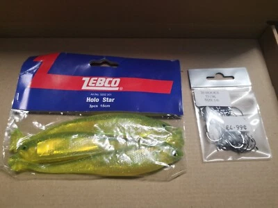 3 x Señuelos suaves de pesca de lubina Shad Jig Pollock Bass Mackerel Foto 1 de 4