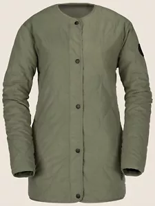 NUEVA CON ETIQUETAS CHAQUETA DE MUJER VOLCOM delineador chaqueta aislada $110 S Military reversible - Imagen 1 de 4