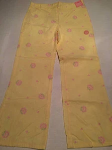 Pantalón Gymboree Garden Bloom diseño flor amarilla talla 8 - Imagen 1 de 1