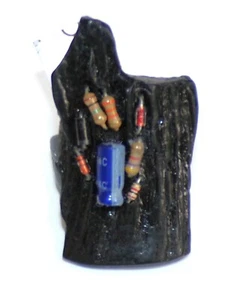 Sobral Rare Coal CR1 Black & Circuits Artist Made Statement Ring Size 8.75 - Bild 1 von 7