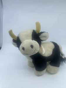 Seltenes Russ Berrie Moo Moo Plüschtier Stofftier Kuh schwarz weiß 11 Zoll Vintage Spielzeug - Bild 1 von 20