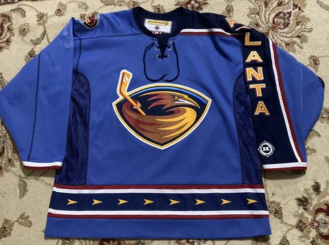 Koho Atlanta Thrashers NHL Hockey Jersey VTG Blue XL 5th Season LE 460/2004 Cover