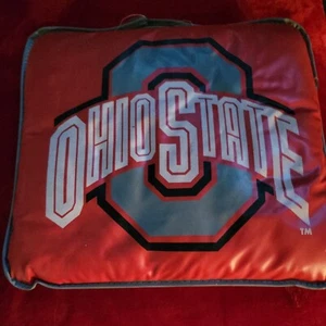 OSU Seat Cushion w Carmen Ohio lyrics Ohio State University Buckeyes Vintage - Picture 1 of 3