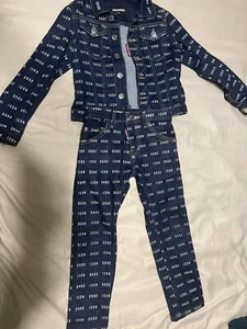 DSquared2 Icon Logo Blue Denim Skinny Jeans And Denim Pants Boy's Size 6Y - Picture 1 of 4