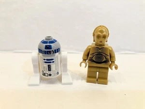 Lot of 2 Lego Star Wars Minifigures C-3PO & R2-D2 from set 8092 - Picture 1 of 5