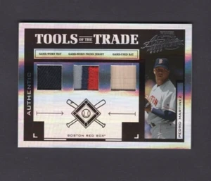 2004 PLAYOFF ABSOLUTE TOOLS OF TRADE PATCH/HAT/BLACK #113 PEDRO MARTINEZ SP #/10 - Picture 1 of 2