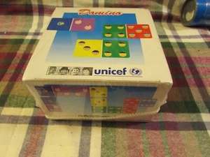 **LOOK** Extremely RARE NEW & Boxed/Sealed Set of UNICEF Dominoes with Faces - Picture 1 of 5