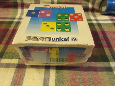 **LOOK** Extremely RARE NEW & Boxed/Sealed Set of UNICEF Dominoes with Faces - Image 1 of 4